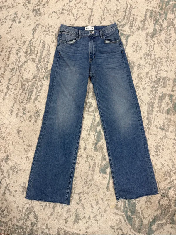 SLVRLAKE Grace High Rise Wide Leg Jeans Size 29 Blue Denim - Image 3