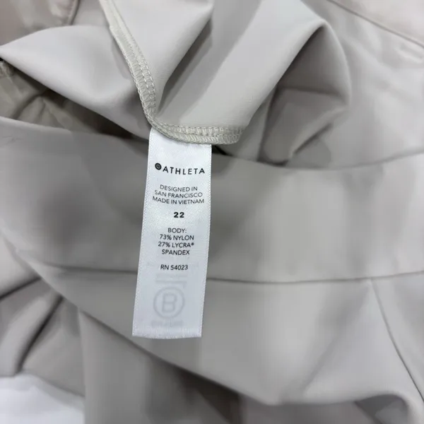 Athleta Pants Womens Size 22 Stellar Straight Crop Pant Gray Beige Neutral - Image 5