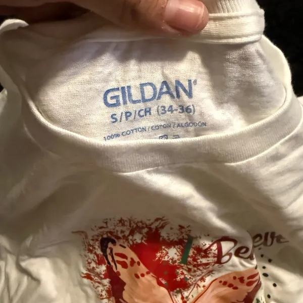 Gildan White‎ Tee with Butterfly Design - Image 2