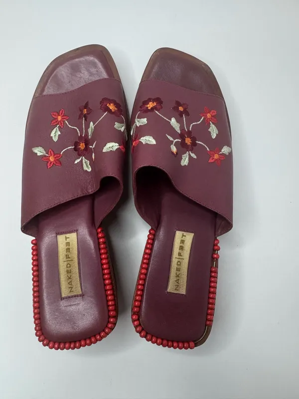 Naked Feet Leather Mules Size 8.5M - Image 5