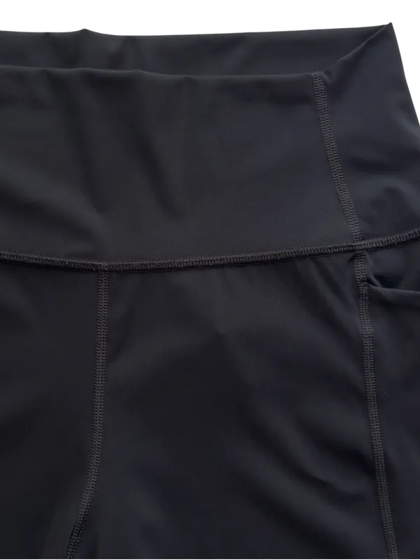CRZ Yoga Black Biker Shorts Pockets 5" Naked Feeling High Waist Medium Women’s - Image 6