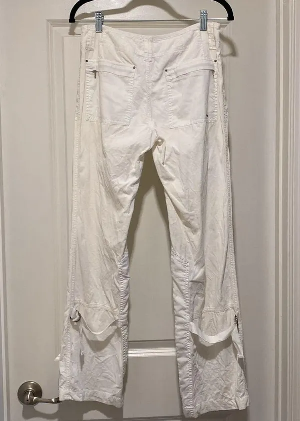 Free People white corduroy pants, size 2 - Image 4