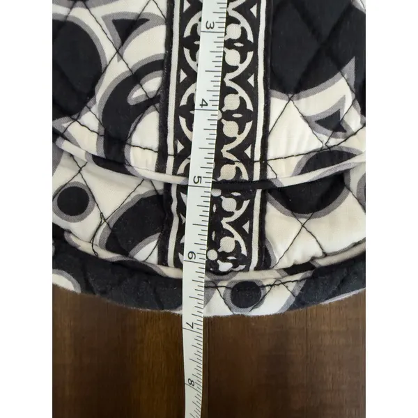 Vera Bradley Night and Day Quilted Crossbody Bag‎ Black White Small Messenger - Image 13