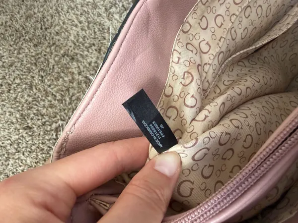 Guess Los Angeles Blush Pink Tote Bag Purse - Image 6
