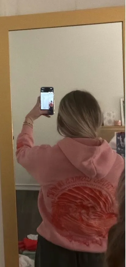 Pink palm, puff sweatshirt - Image 2