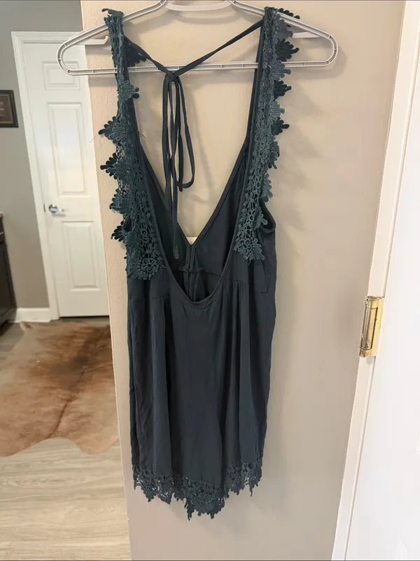 $85 NWT POL Gypsy boho romper western lace playsuit S - Image 9