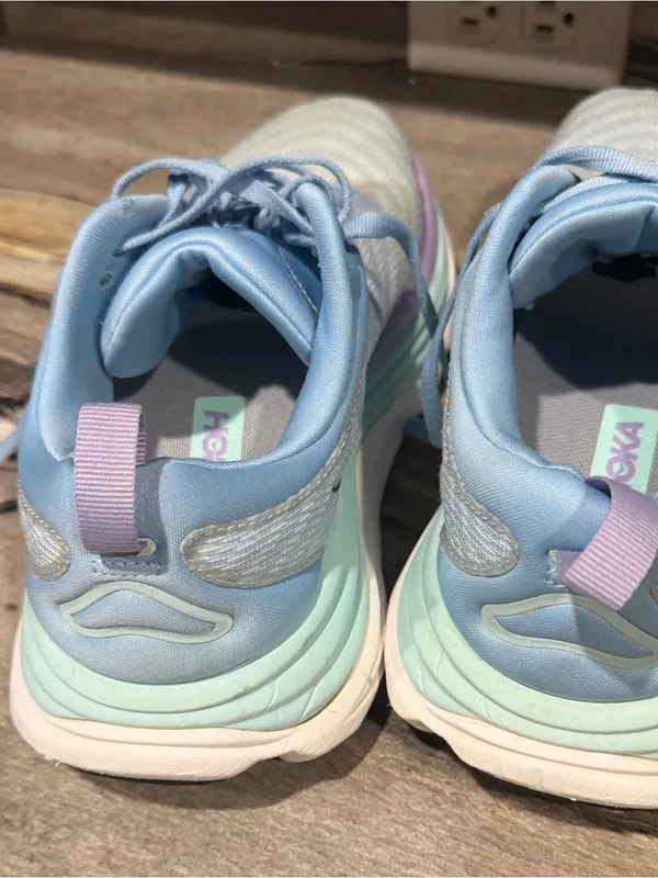 Hoka Women's Light Blue Running Shoe with Mint & Lavender Accents - Image 6