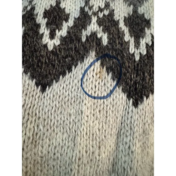 Noba Vintage Italian Wool Blend Fair Isle Crewneck Sweater Women’s Size Large - Image 4