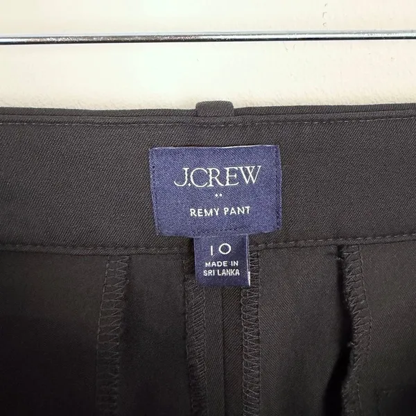 J.Crew Factory Remy Full Length High Rise Wide Leg Pant Trouser Black Size 10 - Image 8