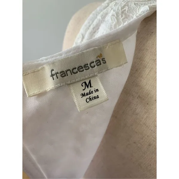 Francesca’s white dress size medium perfect for bachelorette or bridal party - Image 4