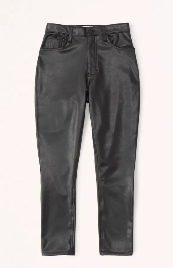 Abercrombie Vegan Leather Skinny Pant - Image 8