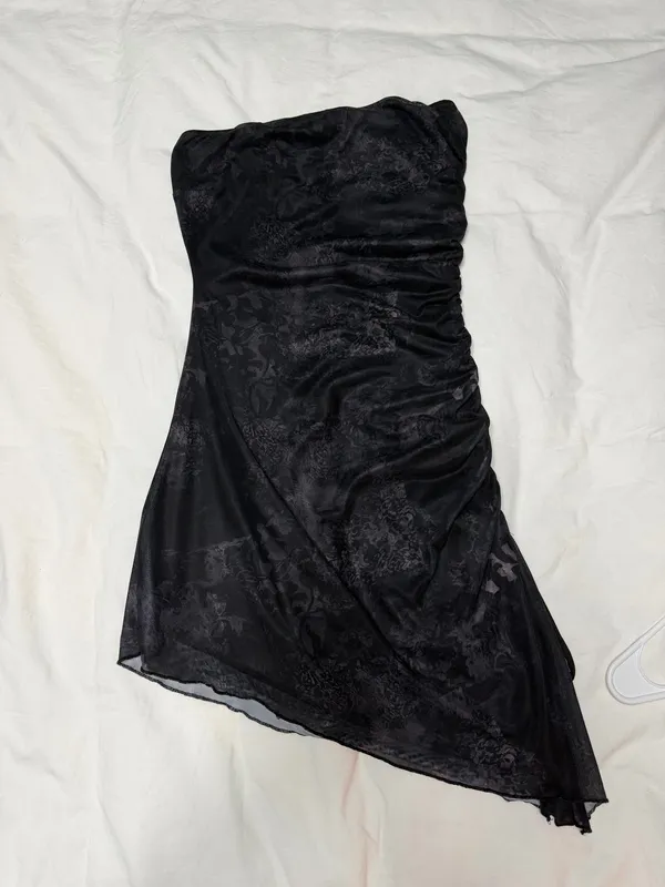 Strapless Slit Mini Dress Windsor - Image 4