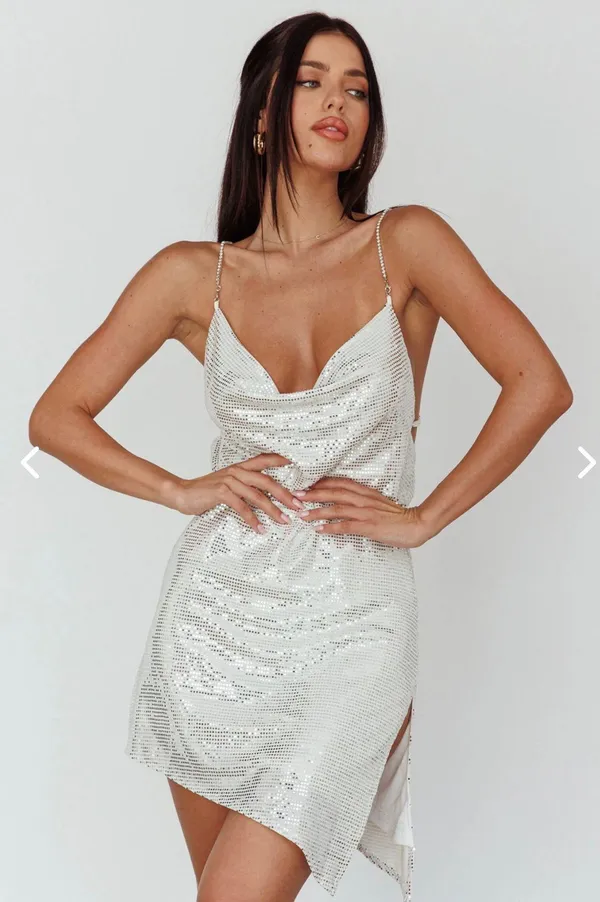 Selfie Leslie Sequin Party Dress - Image 2