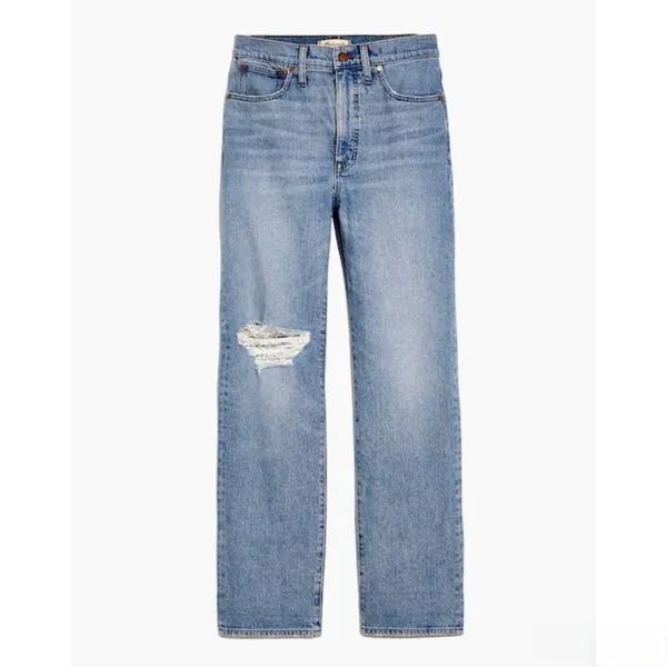 Madewell Perfect‎ Vintage Jeans Size 26 Blue Reinhart Wash Straight Grunge Indie - Image 12