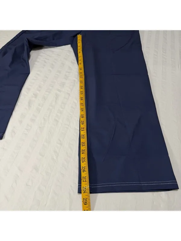 Women's Pull On Lightweight Silky Blue Pants Size XL #260407 - Image 3