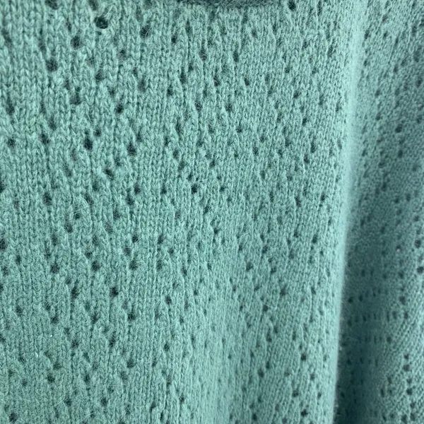 Allison Paige Size Lg Sweater Wool Angora Blend Long‎ Sleeve Sage Green Women's - Image 4