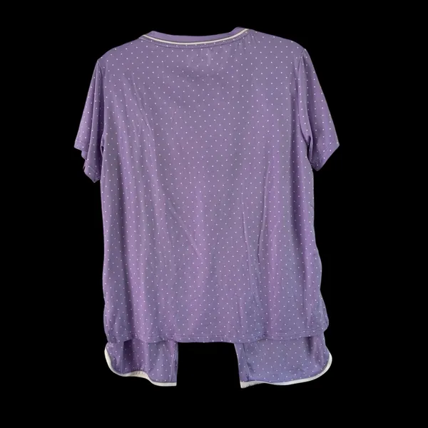 Flora Pajama Set Sleepwear Polka Dot V Neck Loungewear‎ Comfy Medium - Image 2