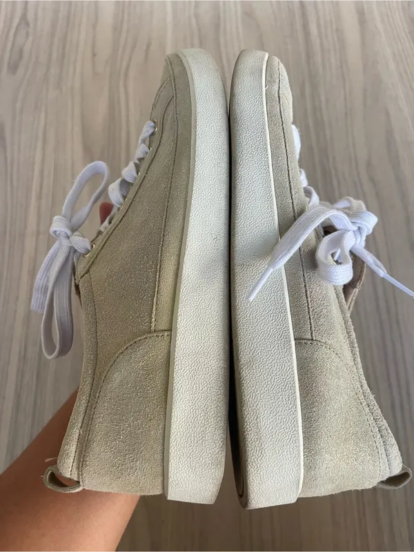 Vionic Winny Cream Suede Lace-Up Sneakers - Image 4