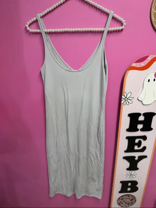 Wilfred Light Gray Slip Dress Camisole - Image 2
