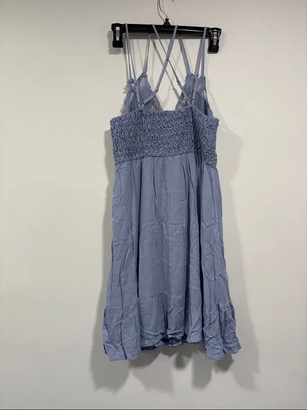 mittoshop Dusty Blue Ruffle Hem Sundress - Image 6