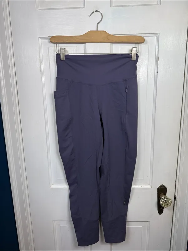 REI Coop Women’s Flash Hybrid Quick-Drying UPF 50+ Tights in Purple W2542 Sz S - Image 2