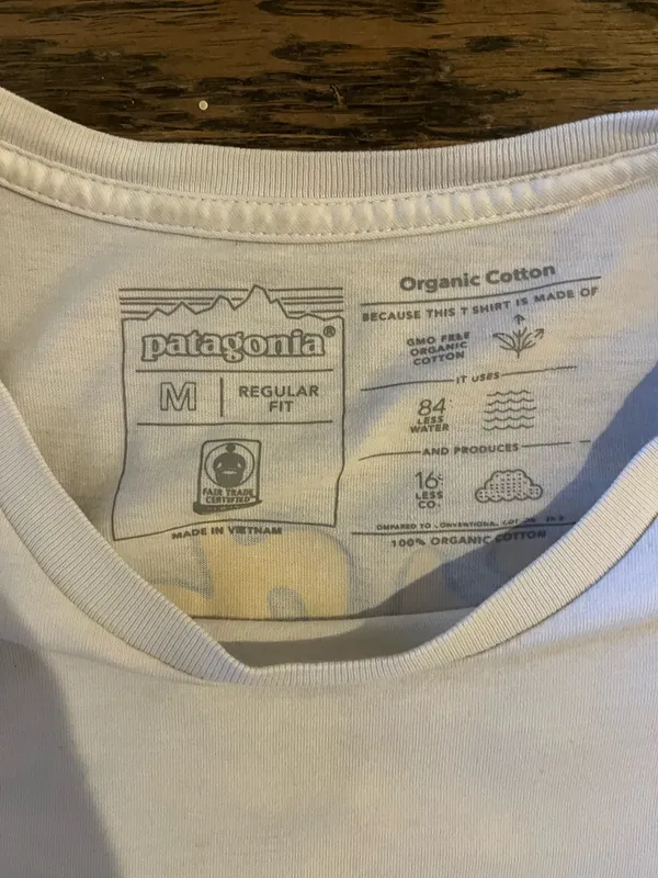 Patagonia White Short Sleeve T-Shirt - Image 4