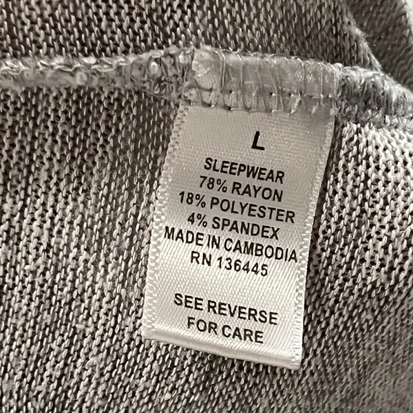 Women’s Large Gray Pajama Pants - Image 3