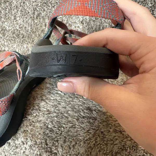 Chacos Woman's Z Cloud X Teal/Peach‎ Size 7 - Image 4
