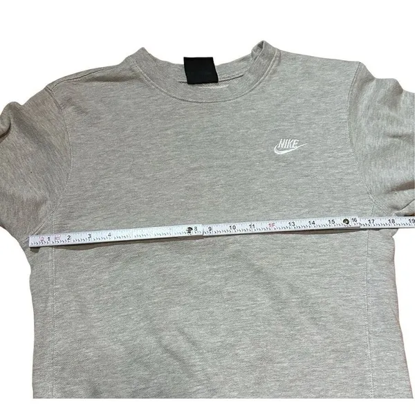 Vintages y2k Nike women’s light gray pullover‎ sweatshirt size L early 2000s - Image 4
