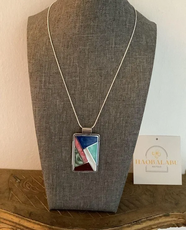 Handmade Artistic sterling 925 necklace set - Image 6