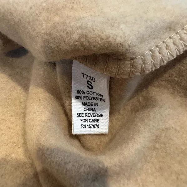 Reflex Fleece‎ Henley Sweatshirt Tan size small - Image 7