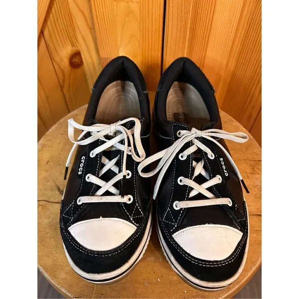 Crocs Golf Bradyn 2 Black White Active Sport Golf Shoes Women's Size US 6 - Image 2