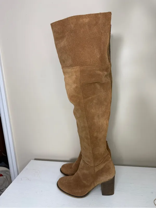 Mark Jenkins OTK Tan Suede Boot 9 - Image 4