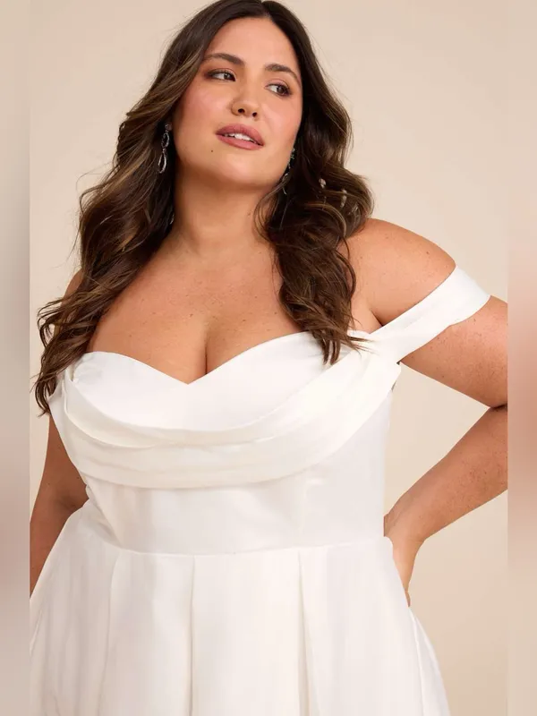 LULU’S Extraordinary Vow White Off-the-Shoulder Maxi Dress with Pockets - Image 7
