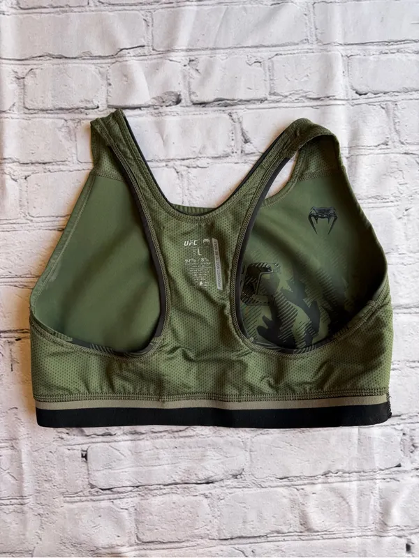 UFC MMA Women’s Sports Bra Green Venom Size Large Workout Gym Athletic - Image 5