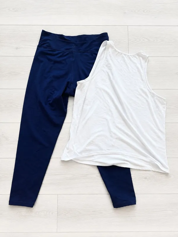Nike/Offline by Aerie Women's Activewear Set Dri-FIT Tank Blue Leggings XL - Image 2