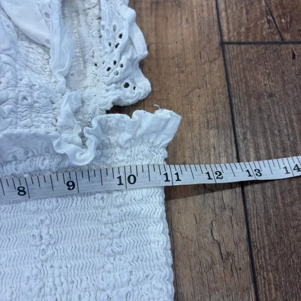 Hill House The Ellie Nap Dress White Women's Size XS Tiered Ruffled Lined Fairy - Image 7