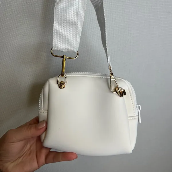 Dior Christian Dior White CD‎ Logo Crossbody Belt Bag Pouch Make Up Purse - Image 5