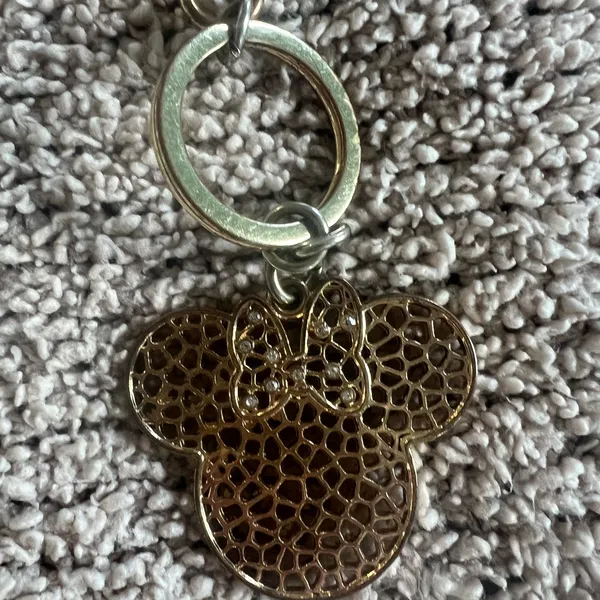 Disney Brown Gold Keychain Accessory - Image 3