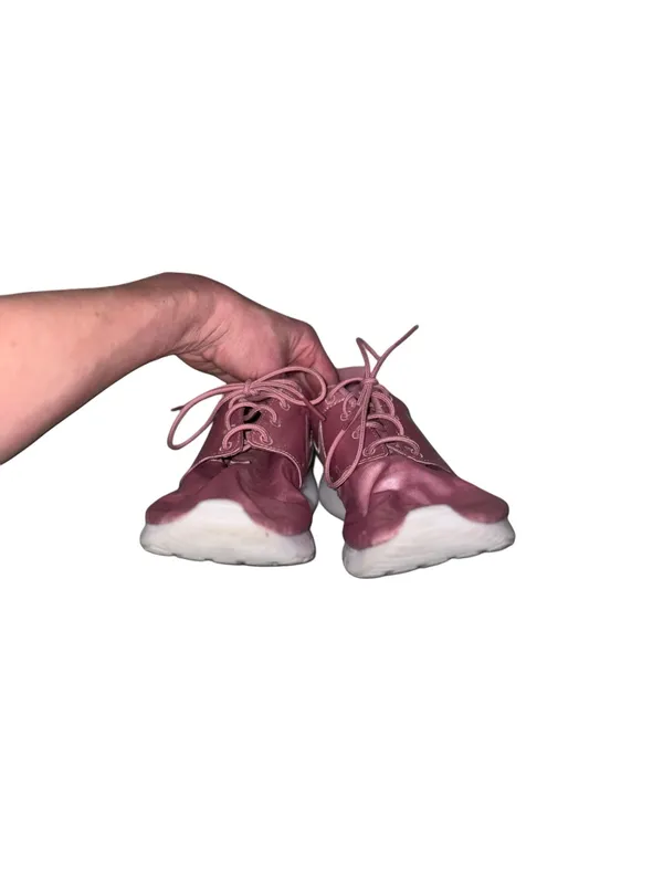 Nike Women’s Pink Satin Sneakers - Image 3