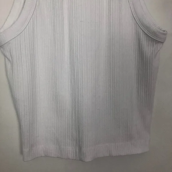 NWT ZARA White Ribbed Crop Top Size Small - Image 10
