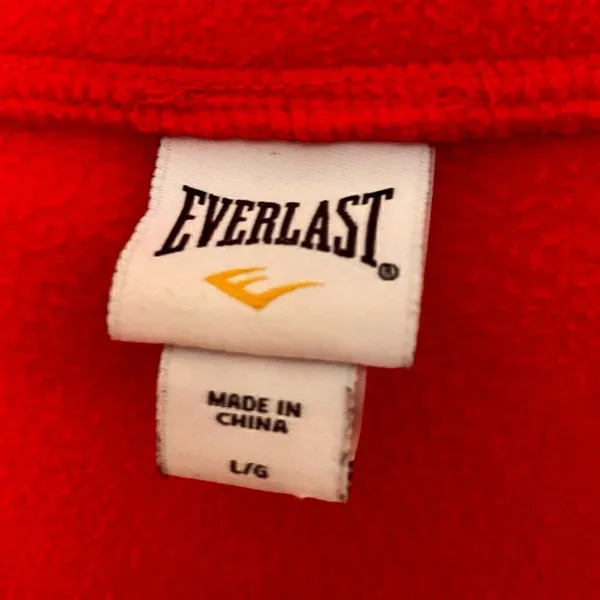 Women’s Everlast Womens Red/Orange Fleece Sz Lrg - Image 4
