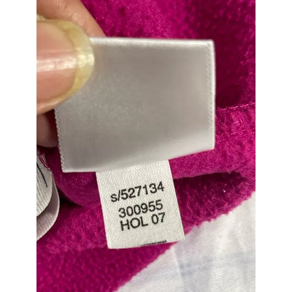 Old Navy Women’s Small 1/4 Zip Fleece Pullover Jacket Pink Magenta Holiday 2007 - Image 6