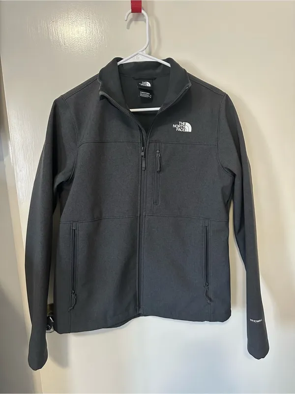 The North Face Women's Dark Gray Softshell Jacket - Image 8