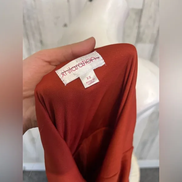 xhilaration Red dress floral size XSMALL - Image 3
