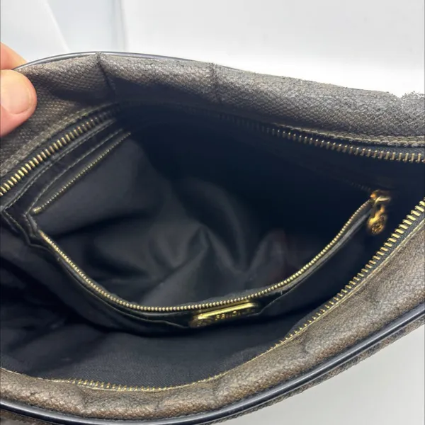Vintage Fendi Crossbody Bag - Brown/Black - Image 7