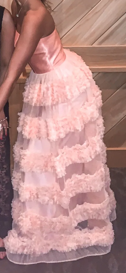 Pink Prom Dress Size 4 - Image 3
