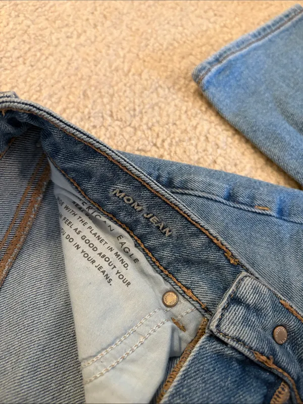 American Eagle Outfitters Stretch Jeans - Light Blue Denim - Image 3