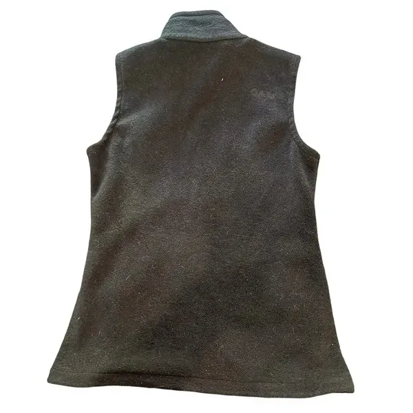 Cablela's Women’s Small‎ Black Fleece High Neck Full Zip Vest - Image 4