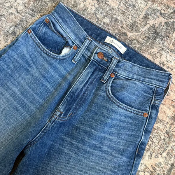 Madewell The Mom Jean High Rise Jeans Medium Wash Size 24 - Image 3